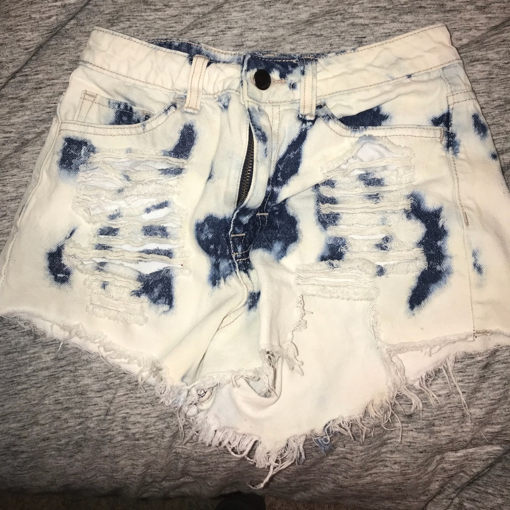 High waisted shorts. Ripped and very cute